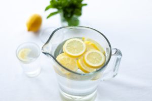 lemon water, fasting