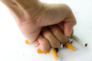 stopping smoking concept to limit chronic disease