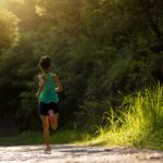 woman running for exercise regular exercise and physical activity.